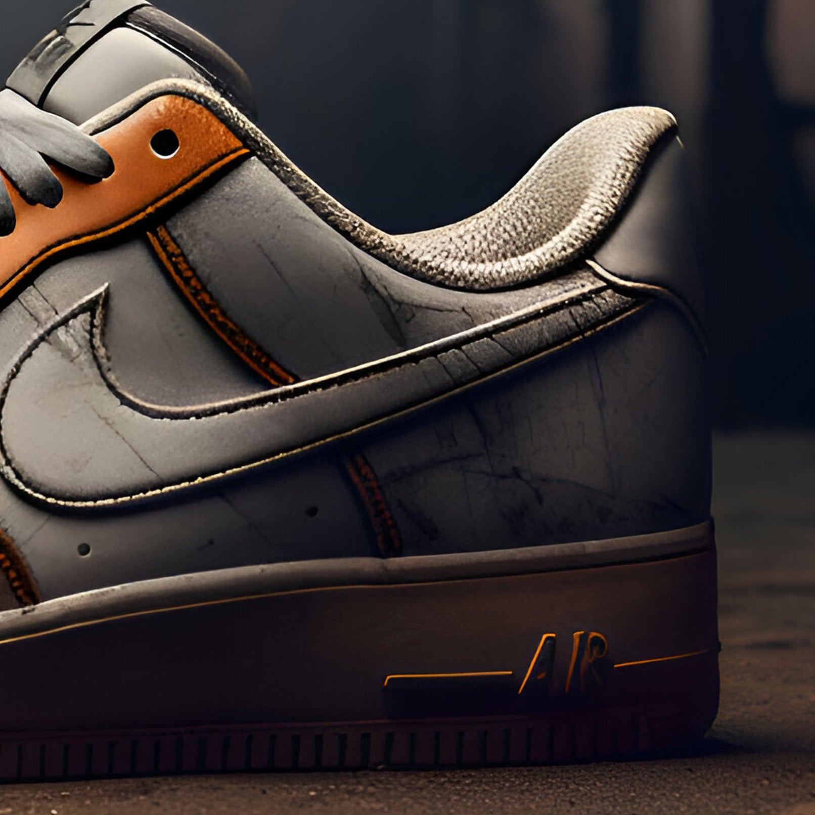 Nike Air Force 1 Custom | Dystopian | Orange - Custom Nike - Boundless Customs
