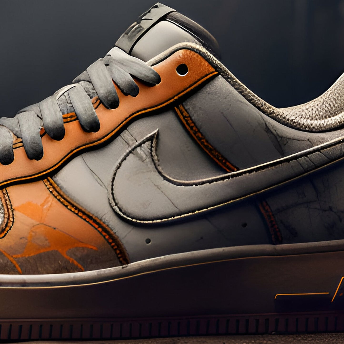 Nike Air Force 1 Custom | Dystopian | Orange - Custom Nike - Boundless Customs