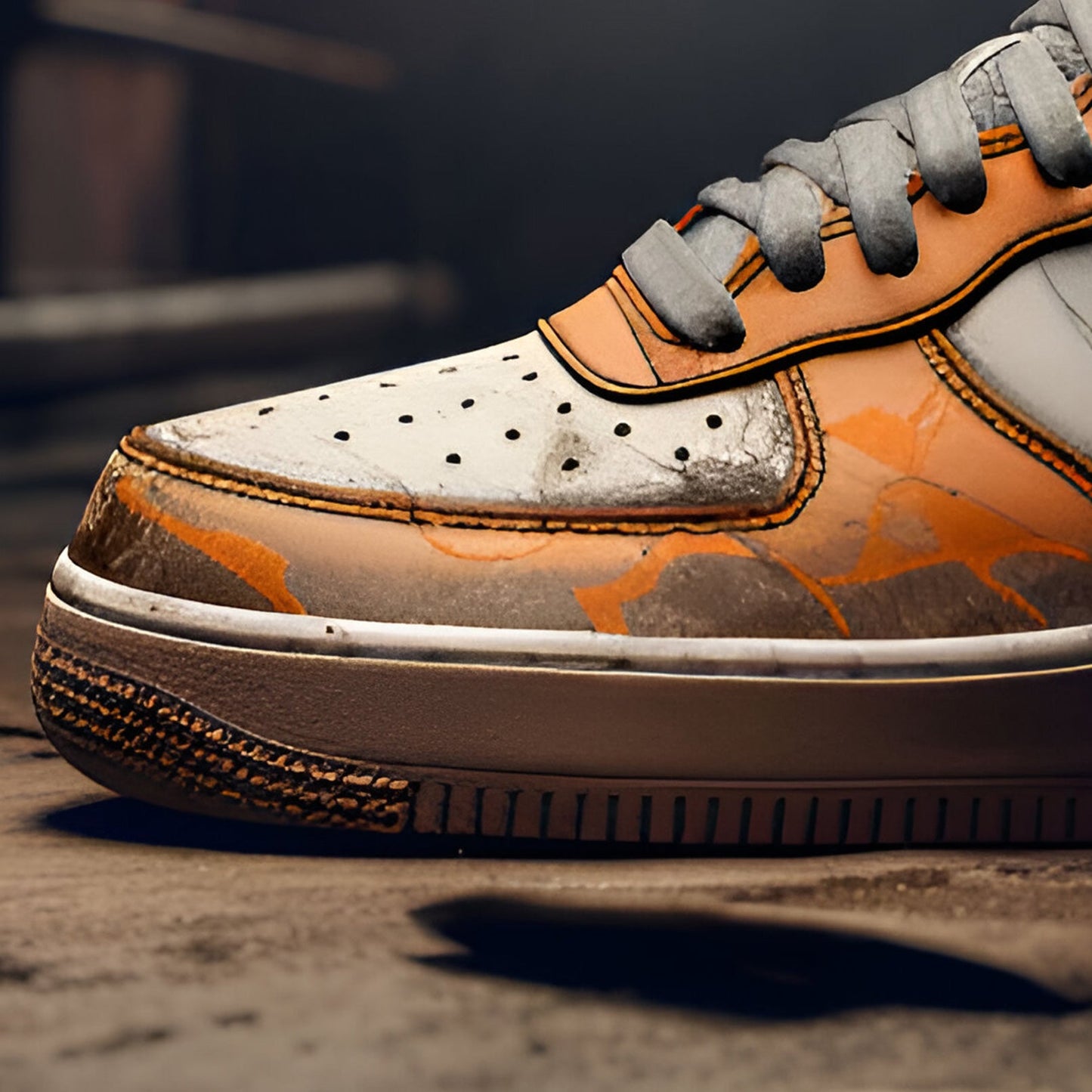 Nike Air Force 1 Custom | Dystopian | Orange - Custom Nike - Boundless Customs