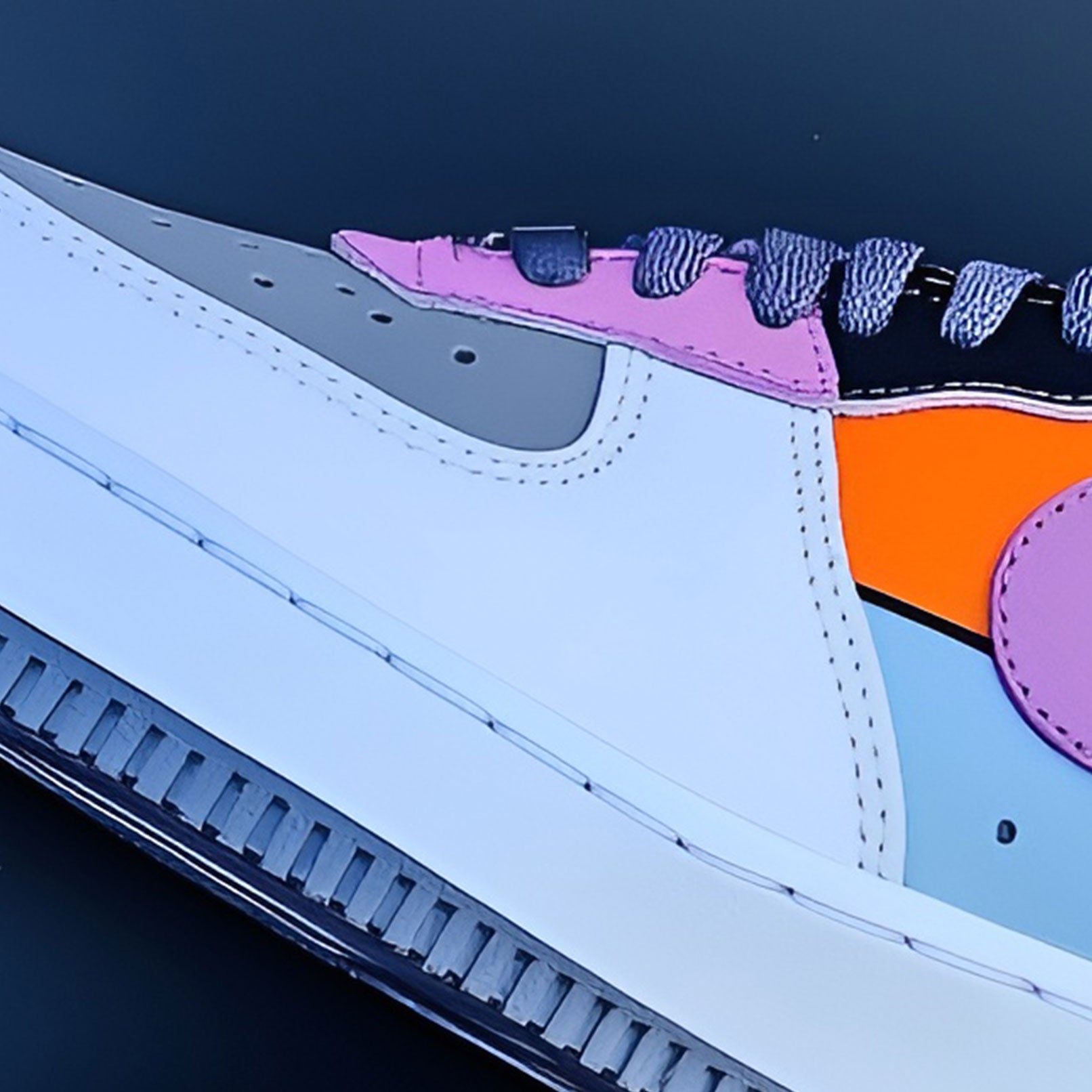 Nike Air Force 1 Custom Sneakers | Patchwork - Custom Nike - Boundless Customs