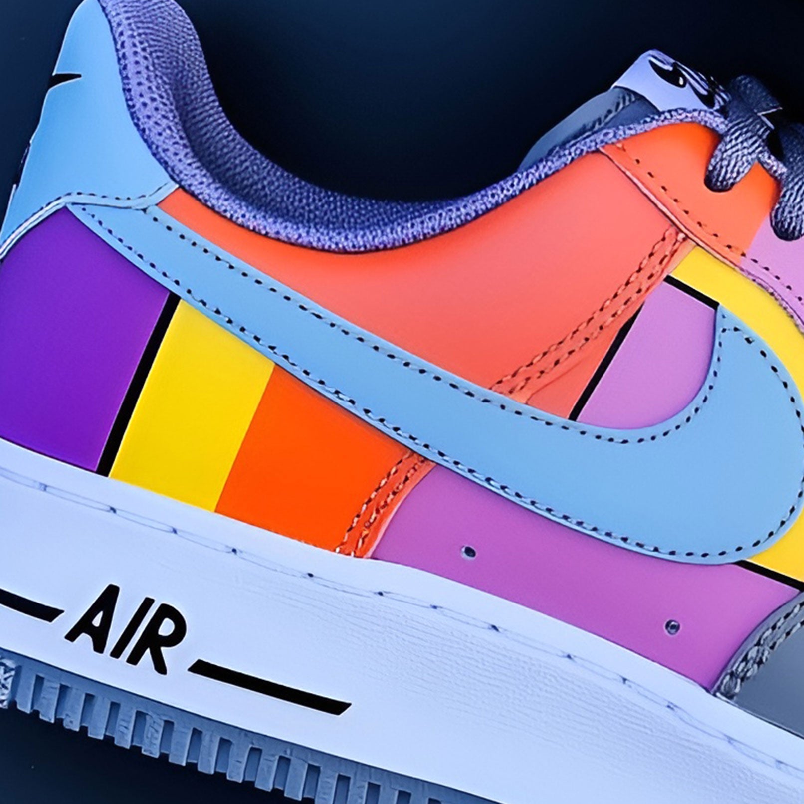 Nike Air Force 1 Custom Sneakers | Patchwork - Custom Nike - Boundless Customs